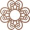 Ekena Millwork Cohen Wood Fretwork Pierced Ceiling Medallion, Wood (Paint Grade), 16"OD x 5 1/2"ID x 3/8"T CMWP16X16X0375COMF - alternate 2